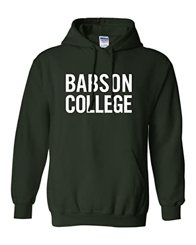 Babson College Hooded Sweatshirt - Forest Green