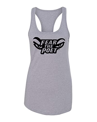 Whittier College Fear The Poet Ladies Tank Top - Heather Grey