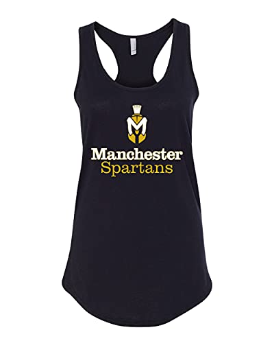 Manchester Spartans Full Logo Ladies Tank Top - Black