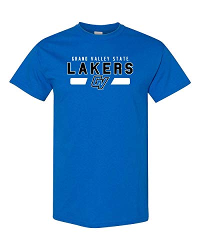 Grand Valley State Lakers GV Two Colors T-Shirt - Royal
