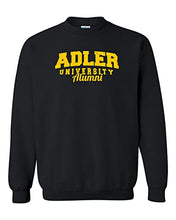 Load image into Gallery viewer, Vintage Adler University Alumni Crewneck Sweatshirt - Black
