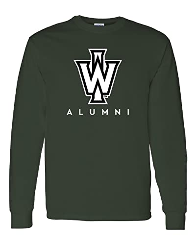 Illinois Wesleyan University Alumni Long Sleeve T-Shirt - Forest Green