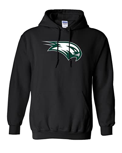 Wagner College Full Color Mascot Hooded Sweatshirt - Black