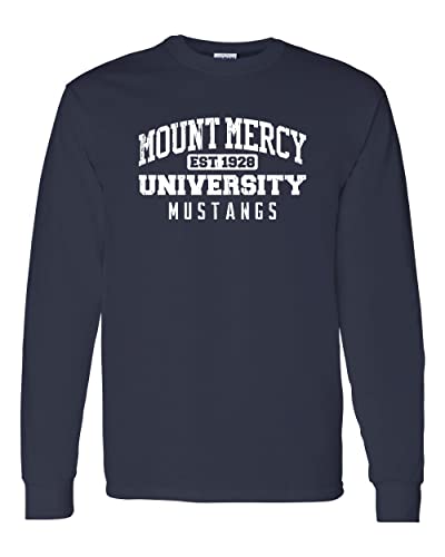 Mount Mercy Student Long Sleeve T-Shirt - Navy