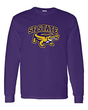 Load image into Gallery viewer, San Francisco State Full Color Gator Long Sleeve Shirt - Purple

