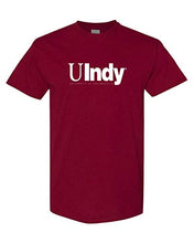 Load image into Gallery viewer, University of Indianapolis UIndy White Text T-Shirt - Cardinal Red
