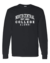 Load image into Gallery viewer, North Central College Alumni Long Sleeve T-Shirt - Black

