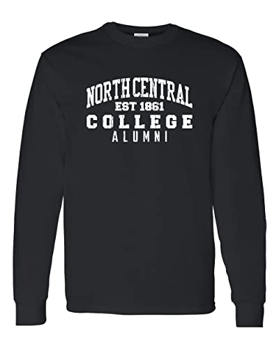 North Central College Alumni Long Sleeve T-Shirt - Black