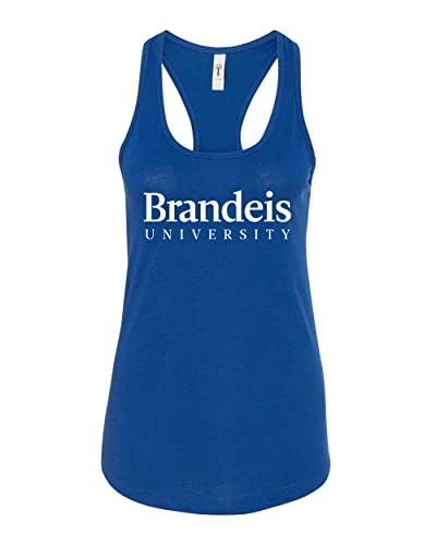 Brandeis University 1 Color Ladies Tank Top - Royal