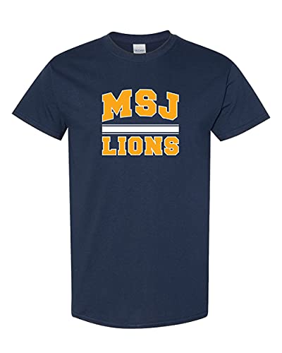 Mount St Joseph MSJ Lions Two Color T-Shirt - Navy