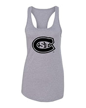 Load image into Gallery viewer, St Cloud State Black C Ladies Tank Top - Heather Grey
