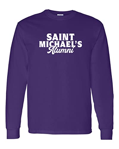Saint Michael's College Alumni Long Sleeve Shirt - Purple
