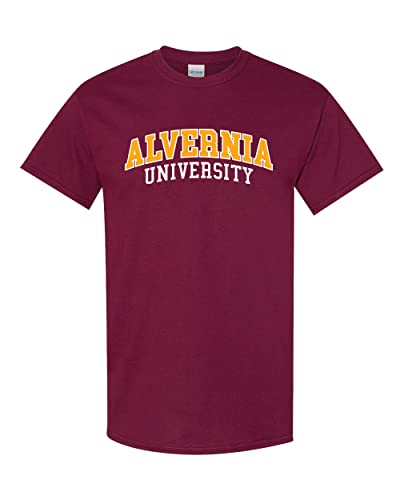 Alvernia University Block T-Shirt - Maroon