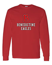 Load image into Gallery viewer, Benedictine University B Long Sleeve T-Shirt - Red
