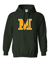 Load image into Gallery viewer, Marywood University M Hooded Sweatshirt - Forest Green
