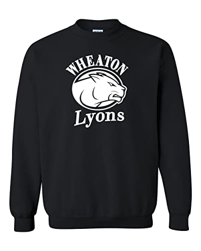 Wheaton College Lyons Crewneck Sweatshirt - Black