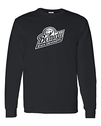 Bemidji State U University Long Sleeve T-Shirt - Black