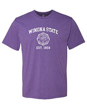 Load image into Gallery viewer, Winona State Vintage Est 1858 Soft Exclusive T-Shirt - Purple Rush
