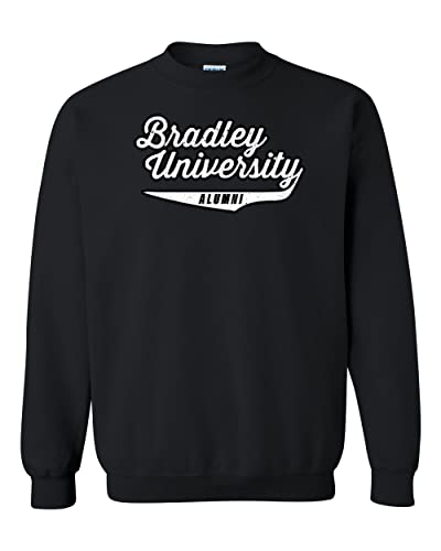 Bradley University Alumni Crewneck Sweatshirt - Black