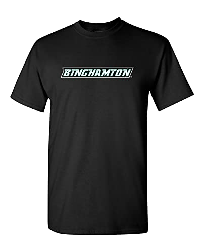 Binghamton Horizontal Text T-Shirt - Black