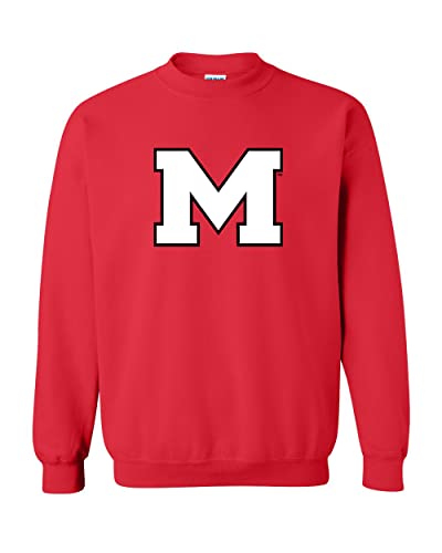 Marist College Block M Crewneck Sweatshirt - Red