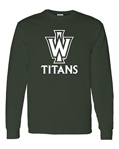 Illinois Wesleyan Titans Long Sleeve T-Shirt - Forest Green