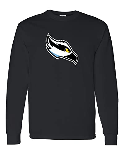 Stockton University Full Color Mascot Long Sleeve Shirt - Black