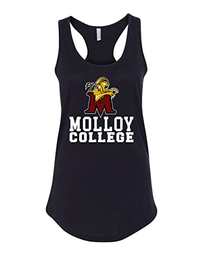 Molloy College Athletics Logo Ladies Tank Top - Black