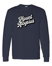 Load image into Gallery viewer, Mount Aloysius Alumni Long Sleeve T-Shirt - Navy
