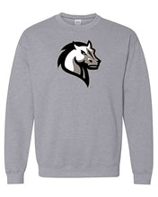 Load image into Gallery viewer, Mercy College Mascot Crewneck Sweatshirt - Sport Grey
