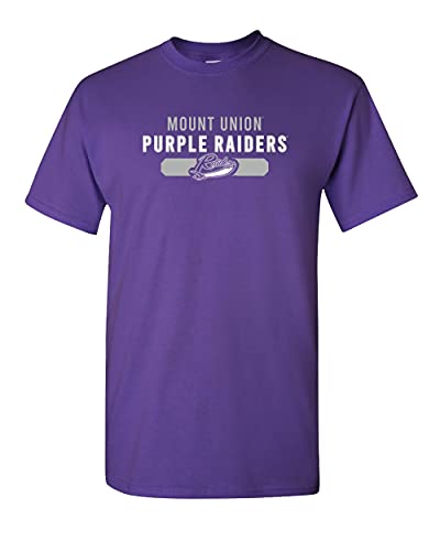 Mount Union Purple Raiders Two Color T-Shirt - Purple