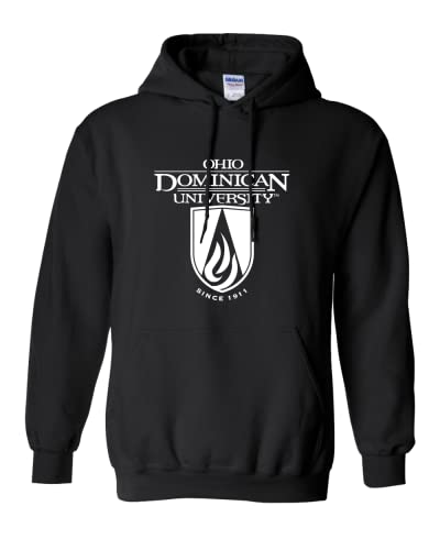Ohio Dominican Full Logo One Color Hooded Sweatshirt - Black