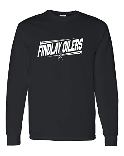 Findlay Oilers One Color Slanted Long Sleeve Shirt - Black