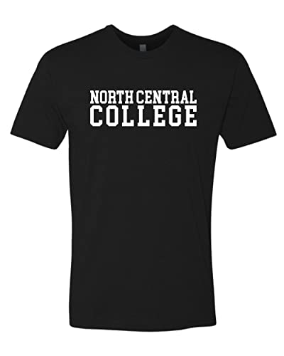North Central College Block Soft Exclusive T-Shirt - Black