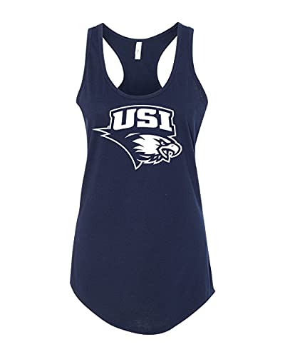 University of Southern Indiana USI One Color Tank Top - Midnight Navy