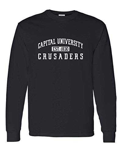 Capital University Vintage Long Sleeve T-Shirt - Black