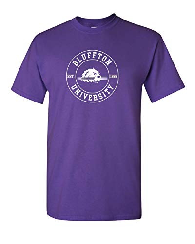 Bluffton University Circle One Color T-Shirt - Purple