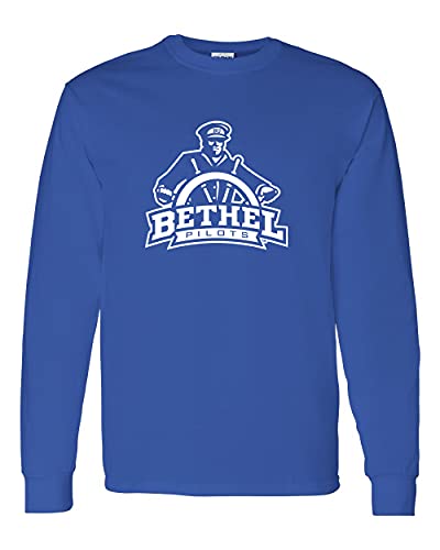 Bethel University Pilots Official One Color Long Sleeve Shirt - Royal