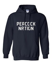 Load image into Gallery viewer, Saint Peter&#39;s Peacock Nation Hooded Sweatshirt - Navy

