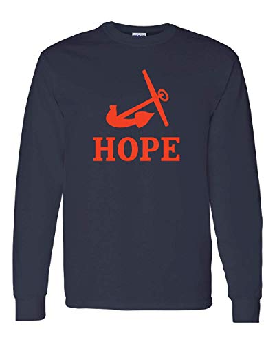 Hope College Anchor One Color Long Sleeve - Navy