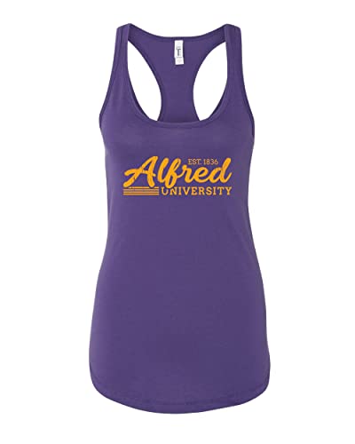 Vintage Alfred University Ladies Tank Top - Purple Rush