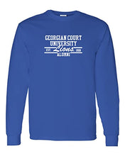 Load image into Gallery viewer, Georgian Court University Alumni Long Sleeve Shirt - Royal
