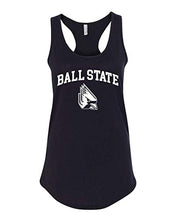 Load image into Gallery viewer, Ball State Block Letters with Student Logo Tank Top - Black
