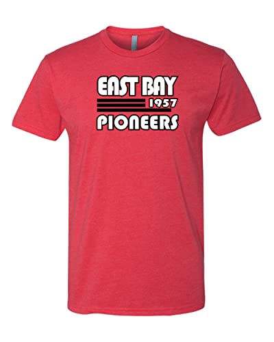 Retro East Bay Pioneers Exclusive Soft T-Shirt - Red