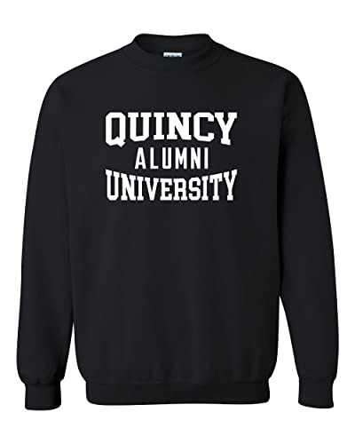 Quincy University Alumni Crewneck Sweatshirt - Black