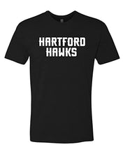 Load image into Gallery viewer, University of Hartford Text Exclusive Soft T-Shirt - Black
