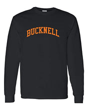 Load image into Gallery viewer, Bucknell University Orange Bucknell Long Sleeve T-Shirt - Black
