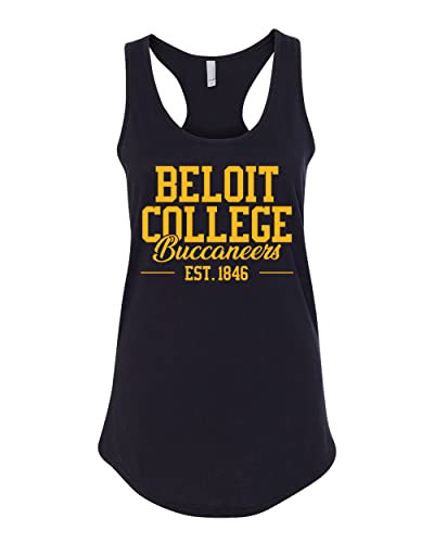Beloit College Buccs Ladies Tank Top - Black