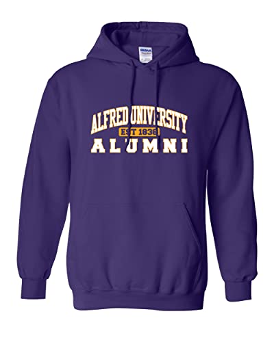 Alfred University Alumni Hooded Sweatshirt - Purple