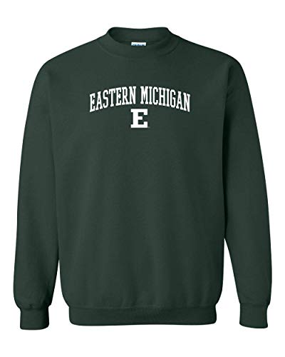 Eastern Michigan E One Color Crewneck Sweatshirt - Forest Green